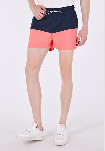 اعرض التفاصيل لـ شورت سباحة أحمر رجالي Slim Fit مستقيم