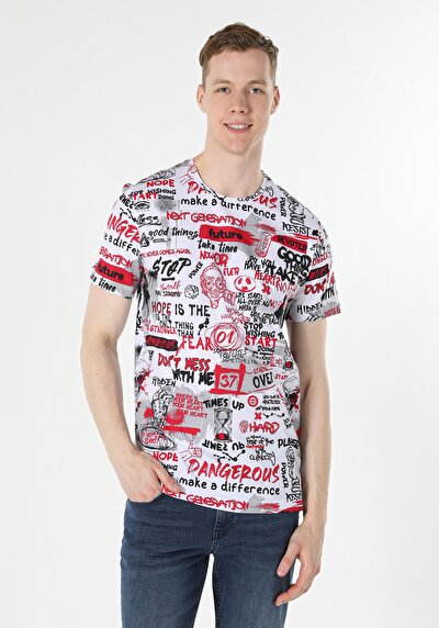 اعرض التفاصيل لـ متعدد الألوان للرجال تي شيرت بأكمام قصيرة