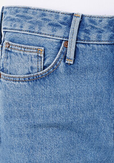 اعرض التفاصيل لـ   خصر عالي ساق واسعة جينز نسائي جينز