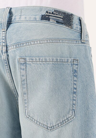 اعرض التفاصيل لـ فضفاض  خصر متوسط للرجال شورت جان أسود