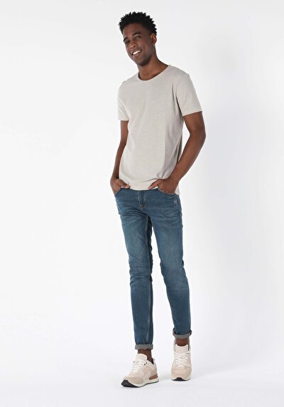 صورة من بيج للرجال تي شيرت بأكمام قصيرة