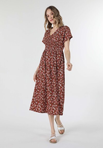 صورة من متعدد الألوان للنساء فستان