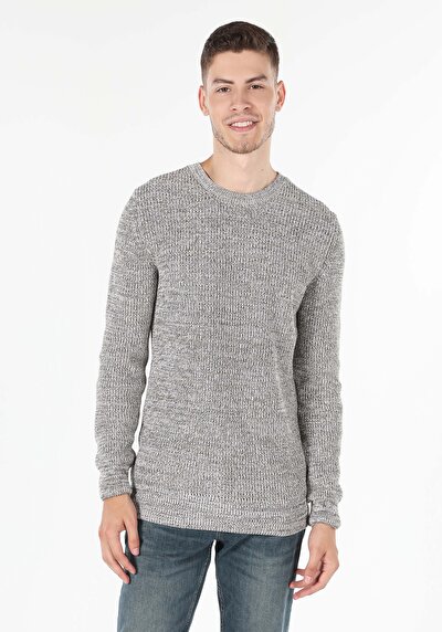 اعرض التفاصيل لـ ضيق قصة برقبة مستديرة جاكار سترة رجالية بيج