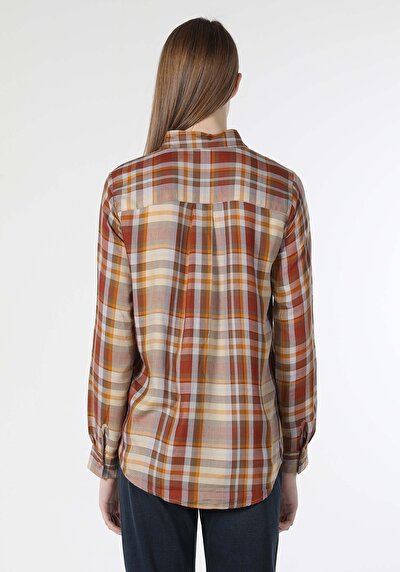 اعرض التفاصيل لـ بني للنساء قميص  كم طويل