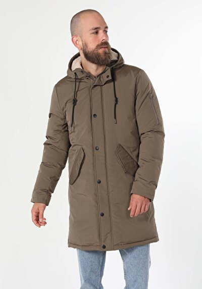 اعرض التفاصيل لـ معطف رجالي بيج عادي