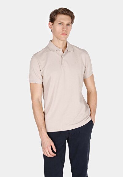 صورة من عادي قصة بولو رقبة مستقيمة رجالي بيج كم قصير تي شيرت