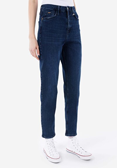 صورة من أمي فيت منتصف الخصر يتقلص الساق الجينز النسائي