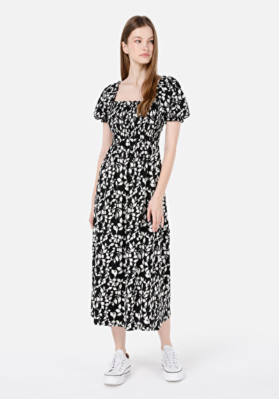 صورة من عادي فستان بطيخ أسود نسائي