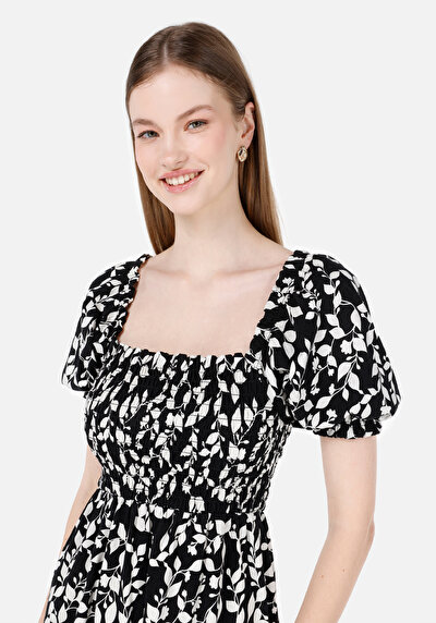 صورة من عادي فستان بطيخ أسود نسائي