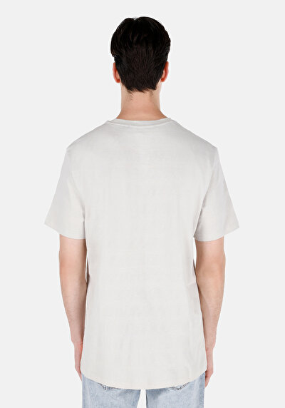 صورة من رقبة مستديرة جاكار رجالي حجر كم قصير تي شيرت