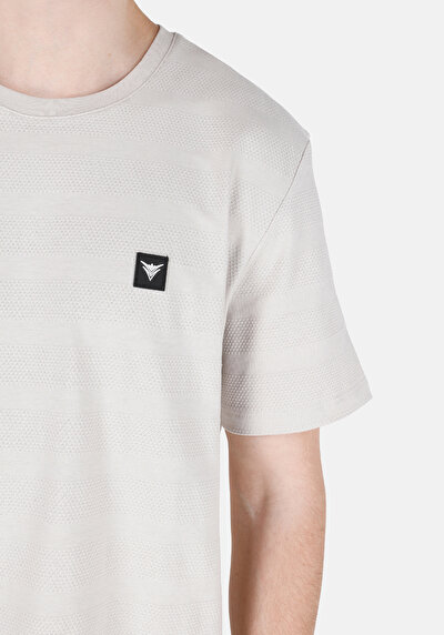 اعرض التفاصيل لـ   رقبة مستديرة جاكار رجالي حجر كم قصير تي شيرت