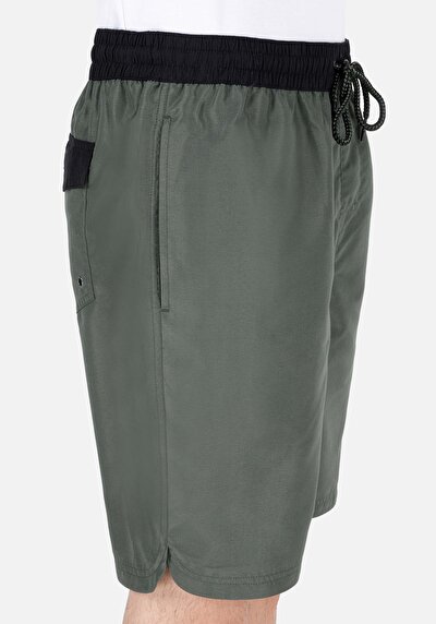 اعرض التفاصيل لـ شورت سباحة أخضر رجالي سليم فيت