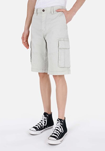 صورة من عادي الخصر مستقيم شورتات حجرية رجالية