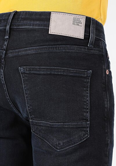 اعرض التفاصيل لـ ضيق خصر عالي ساق ضيقة جينز رجالي أزرق كحلي