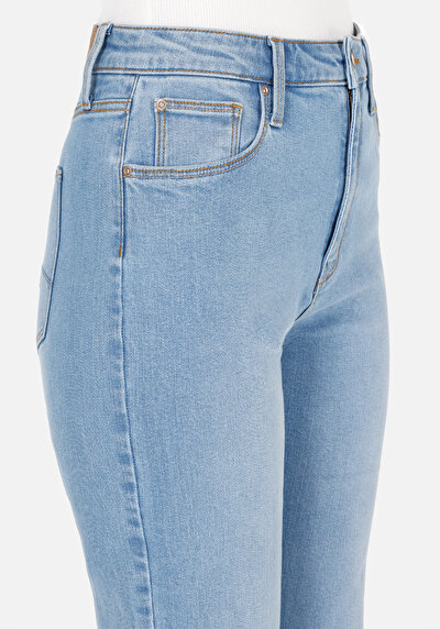 اعرض التفاصيل لـ عادي   الخصر حذاء نسائي جينز نيلي