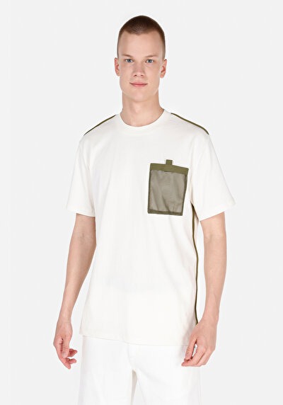 صورة من كومفورت فيت رقبة مستديرة مستقيم رجالي إيكرو كم قصير تي شيرت