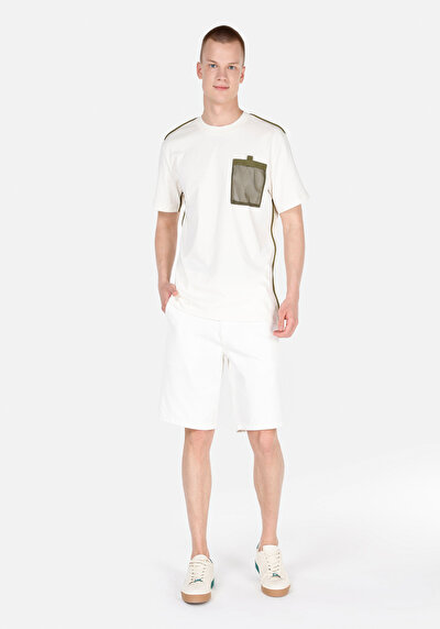 صورة من كومفورت فيت رقبة مستديرة مستقيم رجالي إيكرو كم قصير تي شيرت