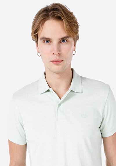 اعرض التفاصيل لـ أخضر للرجال قميص بولو  كم قصير