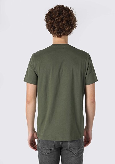 اعرض التفاصيل لـ عادي مقاس برقبة مستديرة رجالي أخضر كم قصير تي شيرت