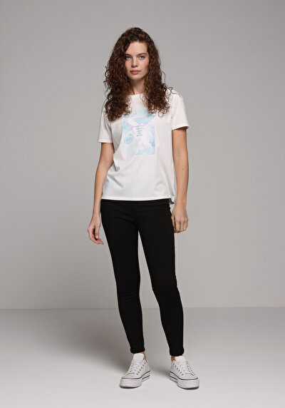 صورة من رفع الخصر ساق ضيقة نسائي جينز أسود