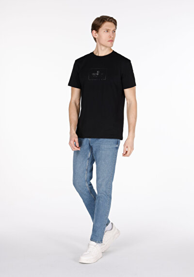 اعرض التفاصيل لـ   منتصف الخصر نحيف الساق الجينز النيلي للرجال