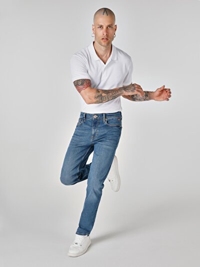 صورة من Skinny Fit جينز نيلي للرجال