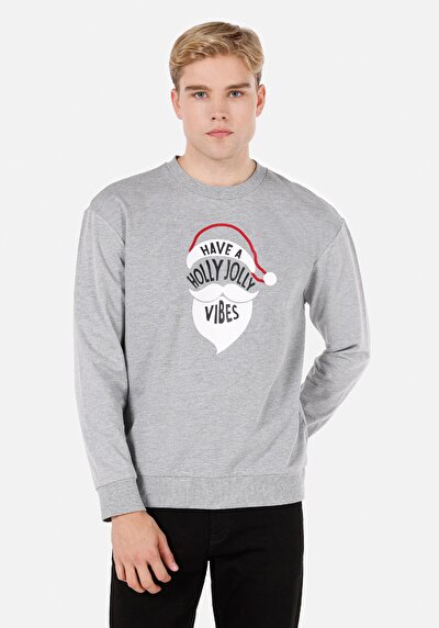 صورة من كومفورت فيت سويت شيرت رجالي رمادي