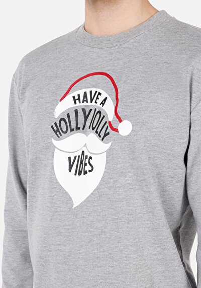 صورة من كومفورت فيت سويت شيرت رجالي رمادي