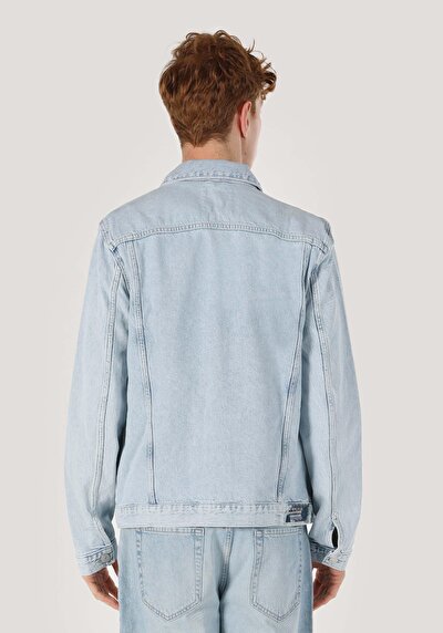 صورة من أزرق فاتح للرجال جاكيت سترة