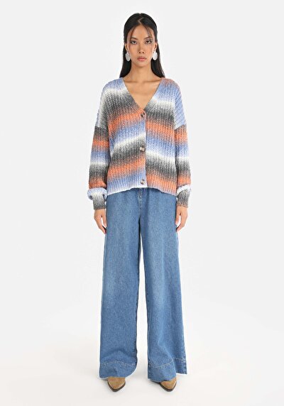 صورة من كارديجان نسائي متعدد الألوان عادي