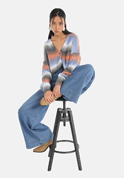 اعرض التفاصيل لـ كارديجان نسائي متعدد الألوان عادي