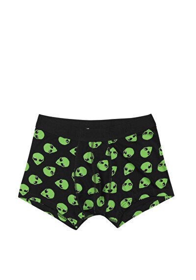 صورة من مودرن فيت مطبوع رجالي أسود بوكسر