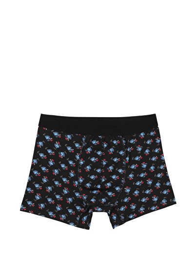 صورة من مودرن فيت مطبوع رجالي أسود بوكسر