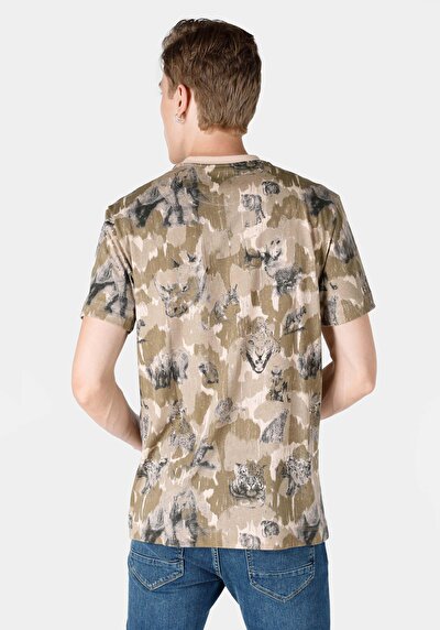 اعرض التفاصيل لـ كومفورت فيت رقبة مستديرة رجالي بيج كم قصير تي شيرت