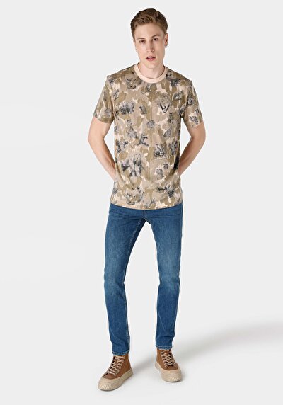 اعرض التفاصيل لـ كومفورت فيت رقبة مستديرة رجالي بيج كم قصير تي شيرت