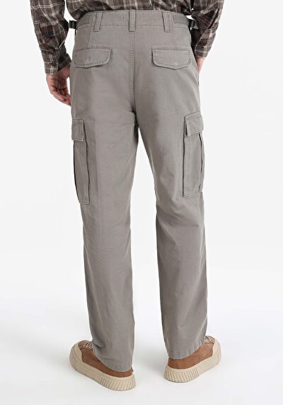 صورة من كومفورت فيت منتصف الخصر مستقيم الساق رجالي السراويل الخضراء