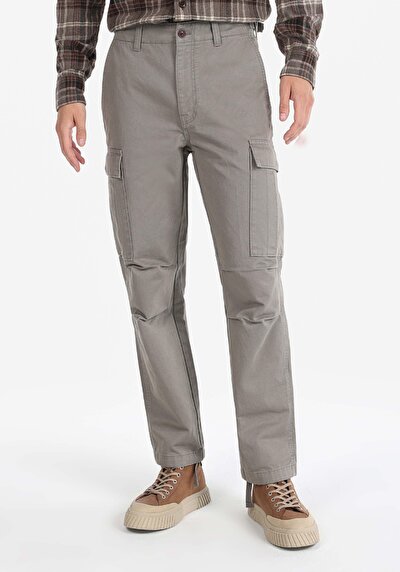 صورة من كومفورت فيت منتصف الخصر مستقيم الساق رجالي السراويل الخضراء