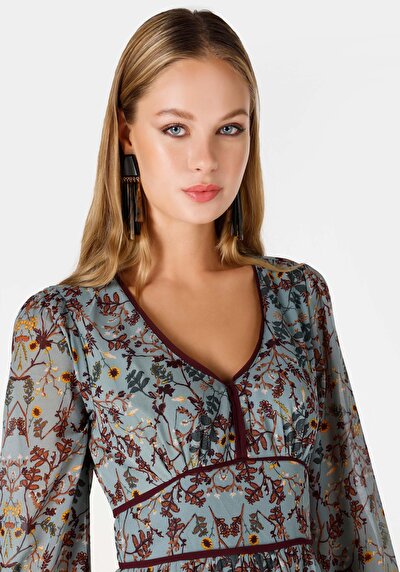 اعرض التفاصيل لـ متعدد الألوان للنساء فستان