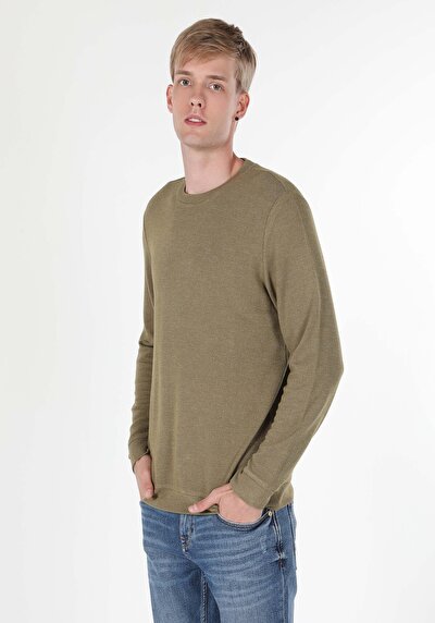 اعرض التفاصيل لـ   رقبة مستديرة مستقيم رجالي أخضر كم طويل تي شيرت