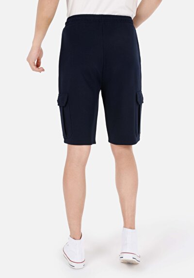 اعرض التفاصيل لـ ضيق   الخصر مستقيم رجالي شورت أزرق كحلي