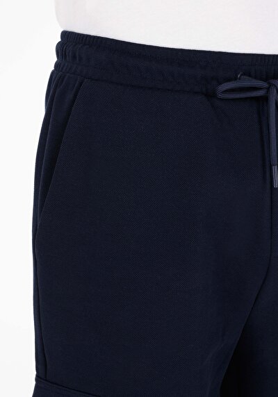 اعرض التفاصيل لـ ضيق   الخصر مستقيم رجالي شورت أزرق كحلي