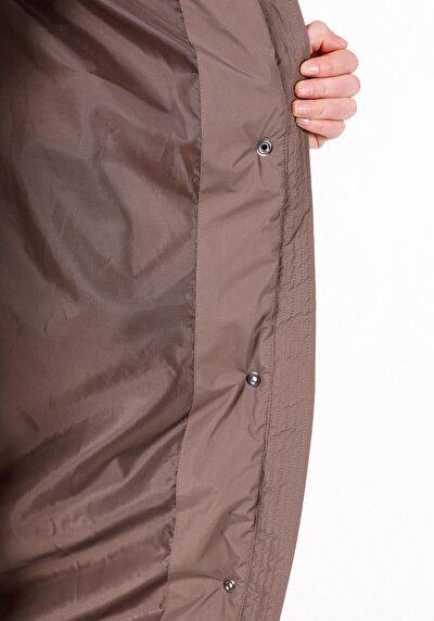 اعرض التفاصيل لـ معطف نسائي مقاوم للماء مقنع مقنع مقنع عادي