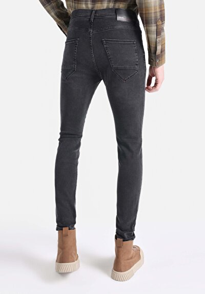 اعرض التفاصيل لـ Skinny Fit خصر منخفض ساق ضيقة جينز رجالي أزرق كحلي