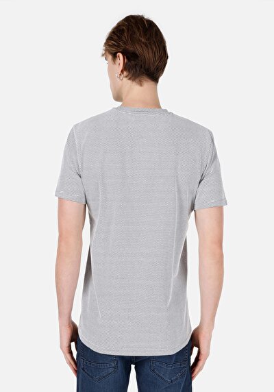 اعرض التفاصيل لـ عادي قصة رقبة مستديرة رجالي أبيض كم قصير تي شيرت