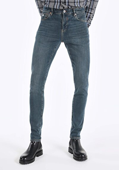 اعرض التفاصيل لـ نحيف  خصر منخفض ضيق الساق جينز رجالي