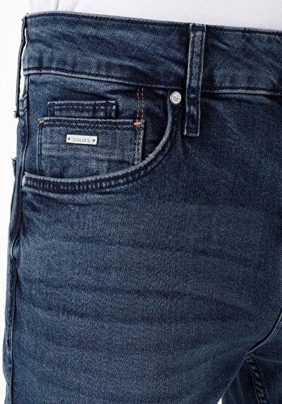 اعرض التفاصيل لـ مستقيم  جينز نيلي غامق للرجال