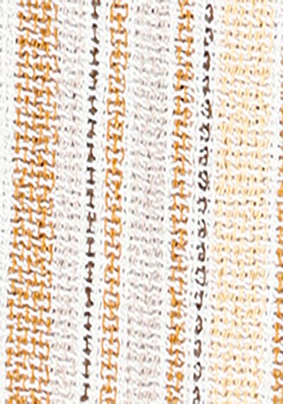 اعرض التفاصيل لـ قميص عادي رقبة مخطط قميص بني كم طويل