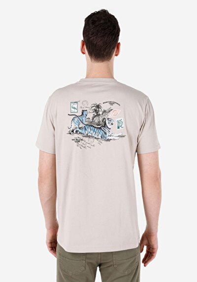 اعرض التفاصيل لـ   رقبة مستديرة مستقيم تي شيرت رجالي حجر كم قصير