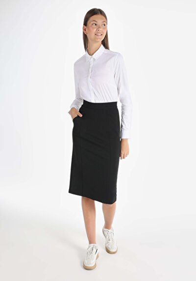 اعرض التفاصيل لـ نحيف  تنورة سوداء نسائية