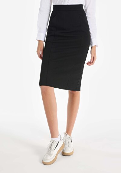 اعرض التفاصيل لـ نحيف  تنورة سوداء نسائية